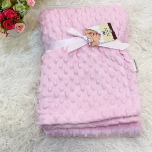 ผ้าห่มดอทขนมิ้งค์ ผ้าห่มนาโน