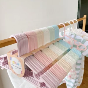 ไม้แขวนเสื้อเด็ก สีพาสเทล