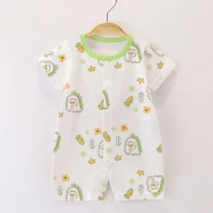 ชุดเด็กอ่อน บอดี้สูทเด็กแขนสั้นลายไดโนเสาร์